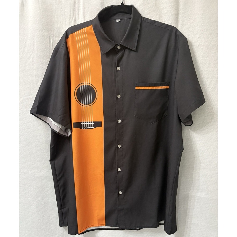 Guitar Player Shirt Size XL Short‎ Sleeve